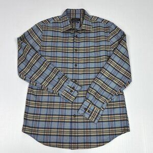 BUGATCHI cashmere blend men's medium plaid shirt  NEW!!!